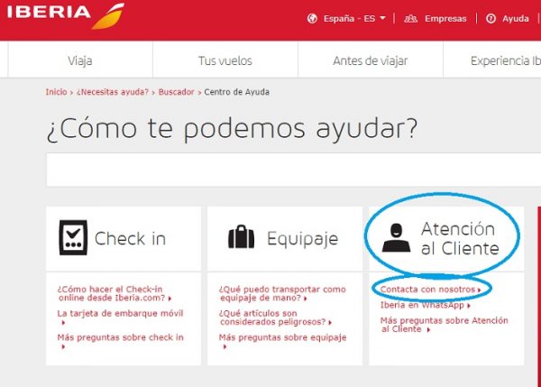 Atención al Cliente Iberia